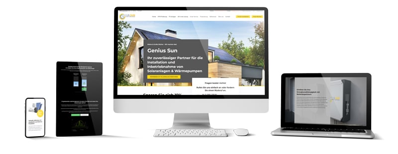 Webdesign und Online Marketing für Solarfirmen