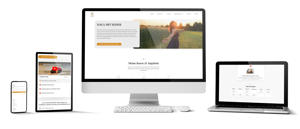 Webseite erstellen für Yoga Studio